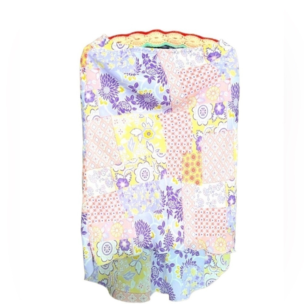 Gently Worn-My Michelle Size Medium Skirt, Patchwork Design Excellent Shape